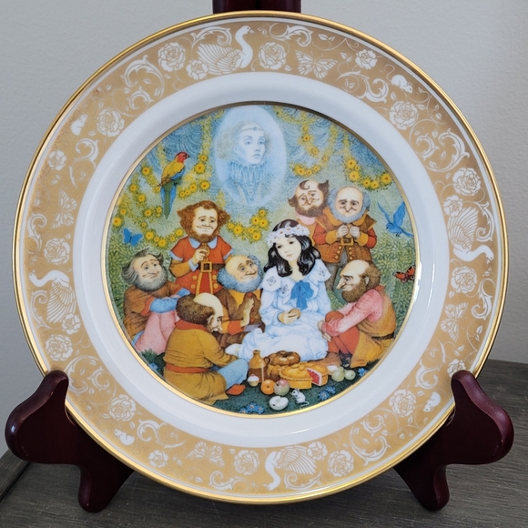 Snow-White & the Seven Dwarfs FRANKLIN PORCELAIN collectors plate - Picture 2 of 8